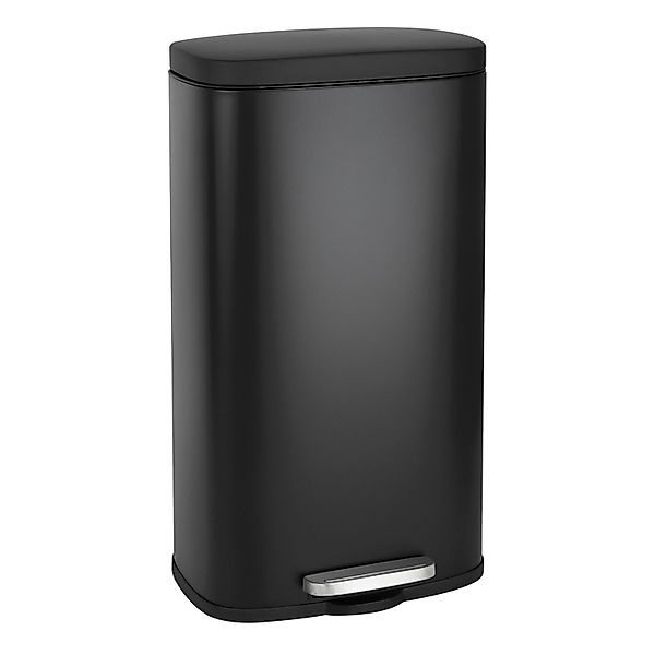 Svita TQ30 Mülleimer 30L Treteimer Abfallbehälter Softclose Deckel Schwarz günstig online kaufen
