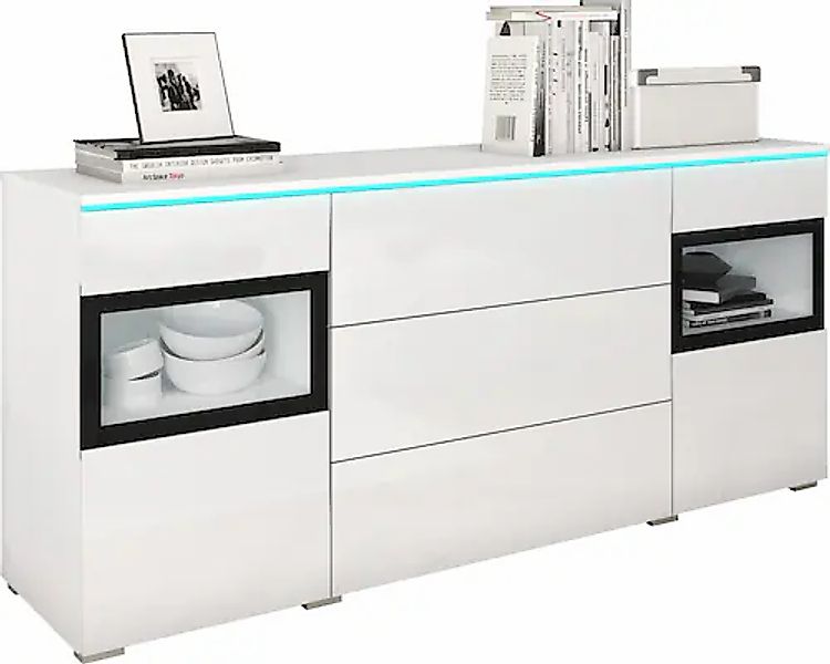 INOSIGN Sideboard »VERA« Moderne grifflose Kommode,verstellbare Einlegeböde günstig online kaufen