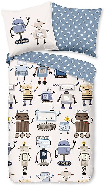 good morning Kinderbettwäsche Robo, Renforcé, 2 günstig online kaufen