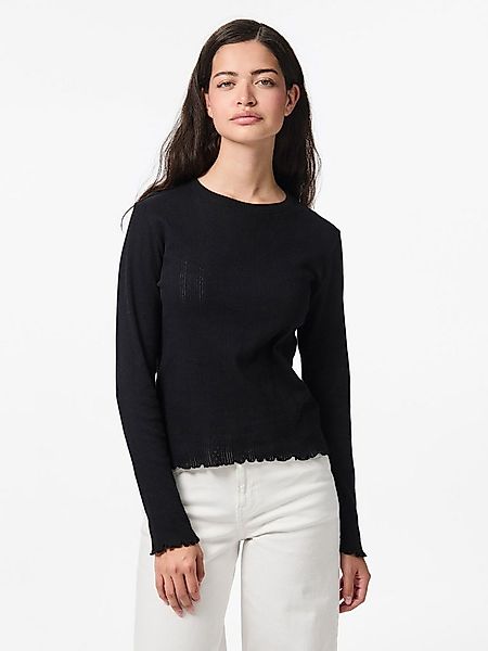 pieces Langarmshirt PCMARIE LS O-NECK POIN TOP JRS NOOS BC günstig online kaufen