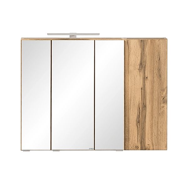 Held Möbel 3D-Spiegelschrank Ancona 85 cm Wotaneiche günstig online kaufen