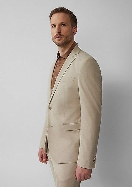 s.Oliver BLACK LABEL Sakko s.O PURE: Fein gemustertes Sakko im Slim Fit günstig online kaufen