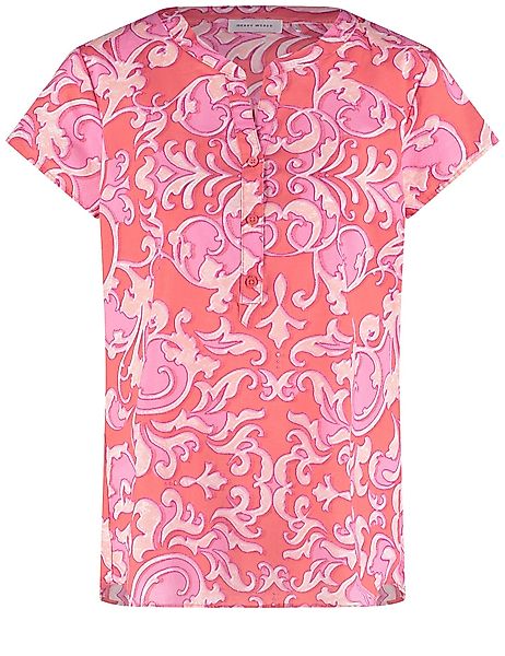 GERRY WEBER Klassische Bluse Softe Kurzarmbluse günstig online kaufen