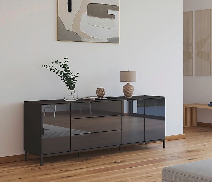 rauch Kombikommode "Kommode Türkommode Sideboard Kombikommode FLIPP mit Gla günstig online kaufen