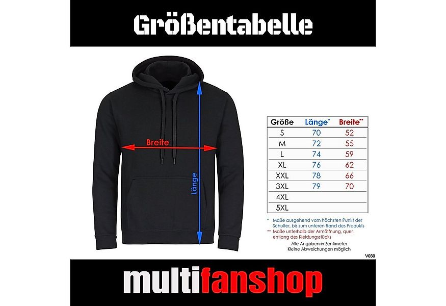 multifanshop Kapuzensweatshirt St. Pauli - Brust & Seite - Hoodie günstig online kaufen