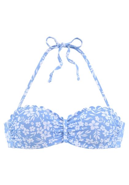 Vivance Bügel-Bandeau-Bikini-Top Leni, mit gelaserter Wellenkante günstig online kaufen