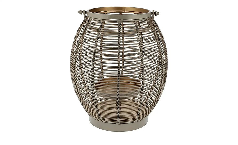 Windlicht   ¦ grau ¦ Metall ¦ Maße (cm): H: 50  Ø: 26 Accessoires > Kerzen günstig online kaufen