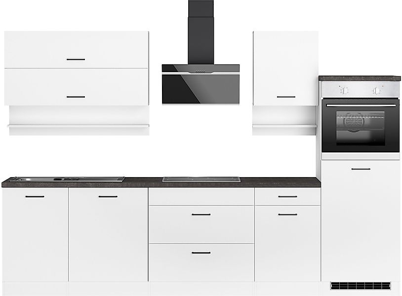 KOCHSTATION Küchenzeile »KS-Frieda Breite 300 cm« wahlweise mit E-Geräten, günstig online kaufen