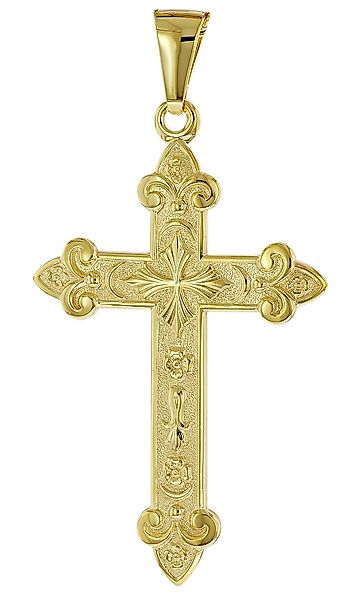 trendor Kreuzanhänger Kreuz- Gold 585 (14 günstig online kaufen