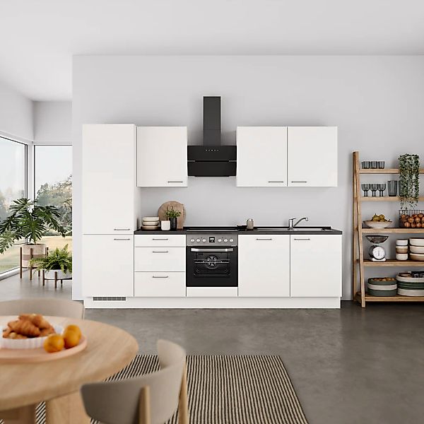 nobilia® Küchenzeile »"Laser II", Ausrichtung wählbar, Breite 300 cm« vormo günstig online kaufen