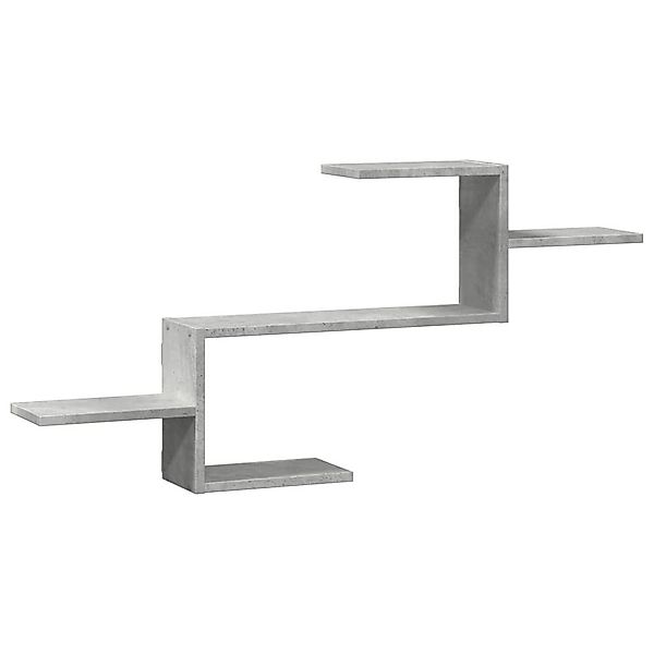 vidaXL Regal Wandregal Betongrau 104x15x49 cm günstig online kaufen