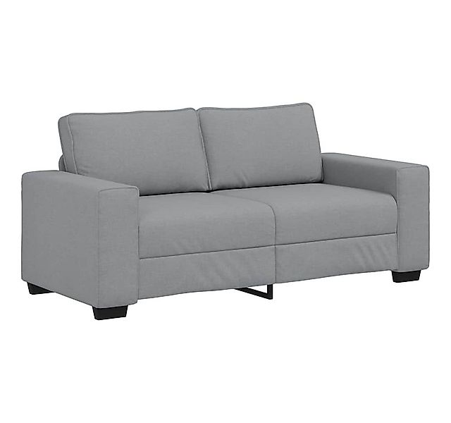 vidaXL Sofa 2-Sitzer-Sofa Hellgrau 140 cm Stoff günstig online kaufen