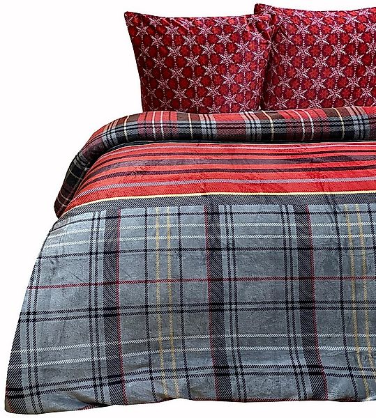 Visaggio Bettwäsche Winter Teddy Plüsch Bettbezug flauschig warm, Fleece, 2 günstig online kaufen