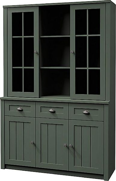 Xlmoebel Buffet Großer Buffetschrank im Landhausstil aus Holz (1-St., Anric günstig online kaufen
