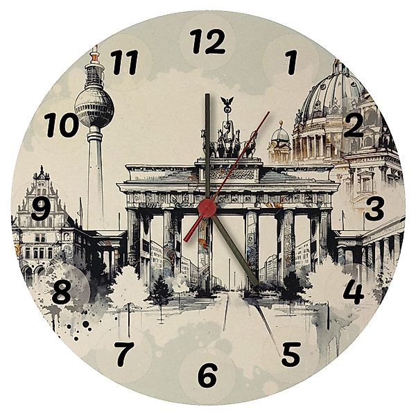 speecheese Wanduhr Skyline Berlin Wanduhr aus günstig online kaufen