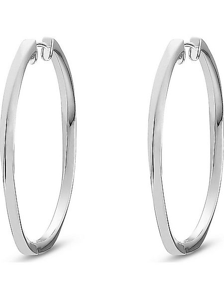 JETTE Paar Creolen JETTE Damen-Creolen 925er Silber rhodiniert (Paar), TWIS günstig online kaufen