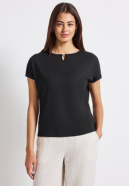STREET ONE T-Shirt mit Materialmix günstig online kaufen
