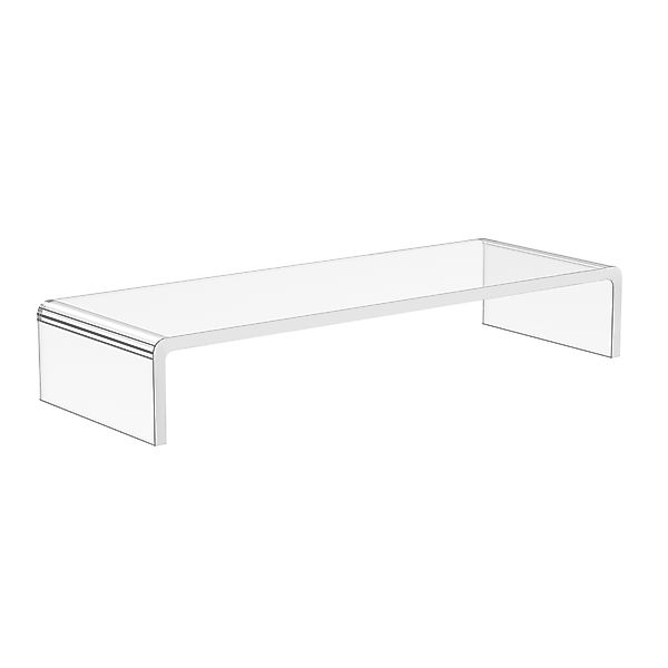 HOMCOM Ergonomischer Monitorständer  Acryl Bildschirmständer für Laptop, Co günstig online kaufen