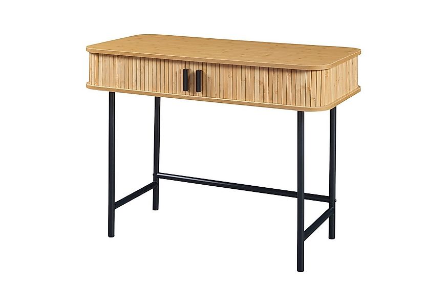 en.casa Konsolentisch, »Tvedestrand« mit 2 Türen 100x50x76 cm Holzfarben / günstig online kaufen