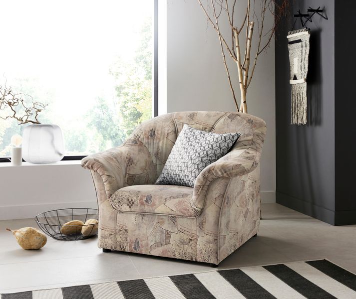 DOMO collection Sessel "Pegnitz zeitlos, elegante Armlehnen, komfortabel" günstig online kaufen