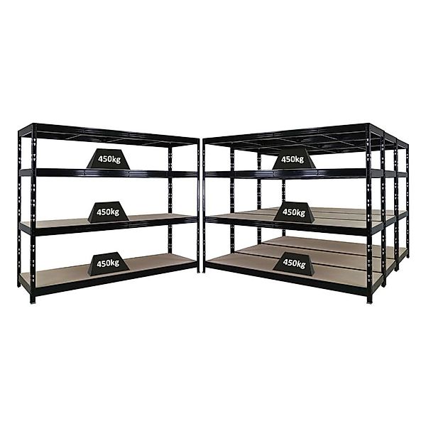 PROREGAL Mega Deal 4x Profi Schwerlastregal Rhino HxBxT 180x240x60cm 4 Span günstig online kaufen