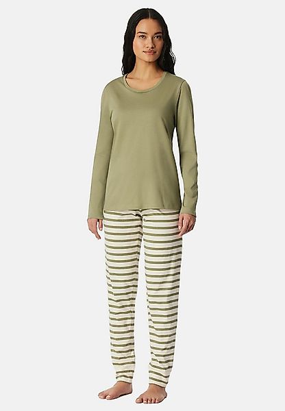 Schiesser Pyjama Casual Essentials (Set, 2 tlg) Schlafanzug - Baumwolle - A günstig online kaufen