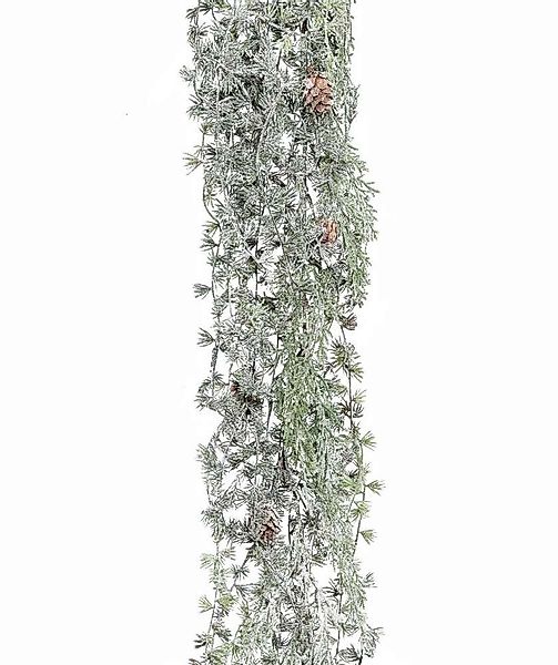 Kunstgirlande Künstliche Lärchengirlande mit Zapfen. 125cm. günstig online kaufen