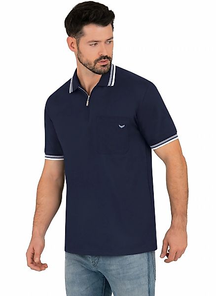 Trigema Poloshirt "TRIGEMA Poloshirt mit Reißverschluss" 1 Stk. günstig online kaufen
