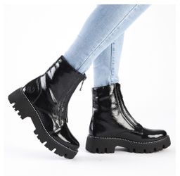 Rieker Winterstiefelette, Boots, Front Reißverschluss, Profilsohle, günstig online kaufen
