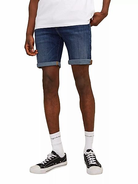 Jack & Jones Herren Jeans Short JJIRICK JJFOX CB 038- Relgular Fit - Blau - günstig online kaufen