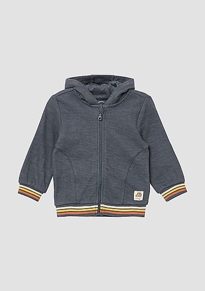 s.Oliver Outdoorjacke Strukturierte Sweatjacke mit Öhrchen günstig online kaufen