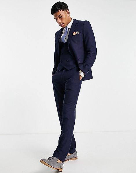 Harry Brown – Wedding – Schmal geschnittene Anzughose aus Wollmischgewebe-M günstig online kaufen