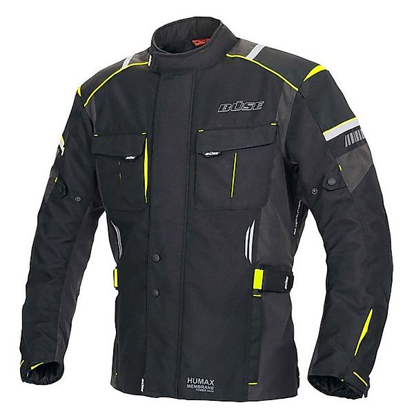 Büse Motorradjacke Büse Breno Pro wasserdichte Motorradjacke schwarz/neonge günstig online kaufen