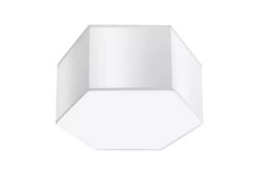 Deckenlampe Weiß L: 30,5 cm klein 2x E27 Modern blendarm günstig online kaufen