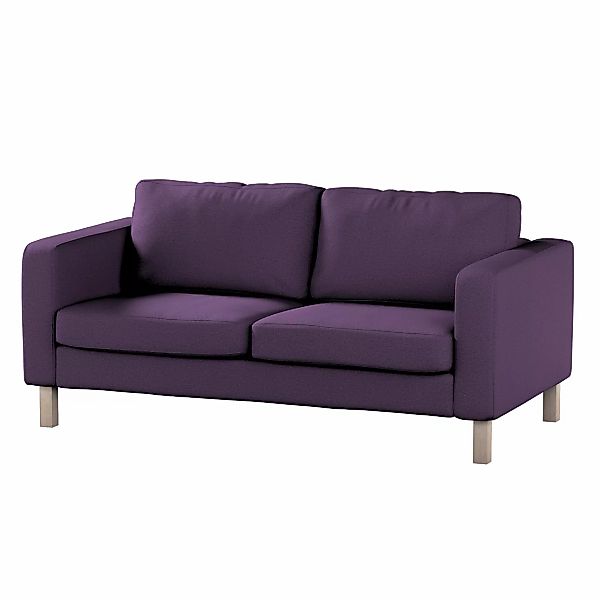 Bezug für Karlstad 2-Sitzer Sofa nicht ausklappbar, violett, Sofahusse, Kar günstig online kaufen