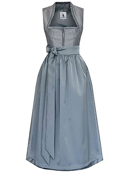 Alpenmärchen Dirndl Langes Dirndl Avelina in grau - ALM1049 günstig online kaufen