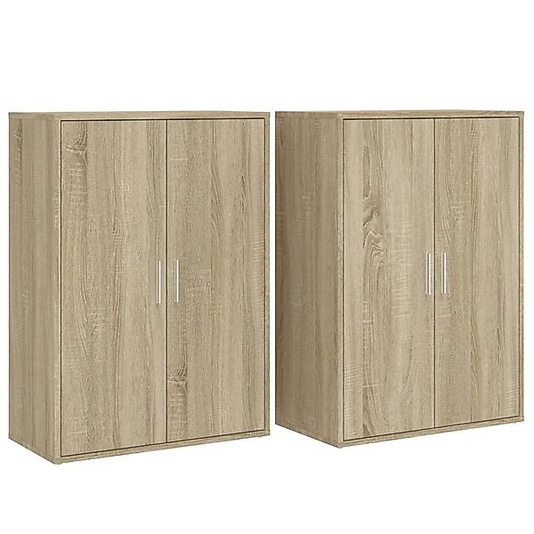 vidaXL Sideboard Sideboards 2 Stk. Sonoma-Eiche günstig online kaufen