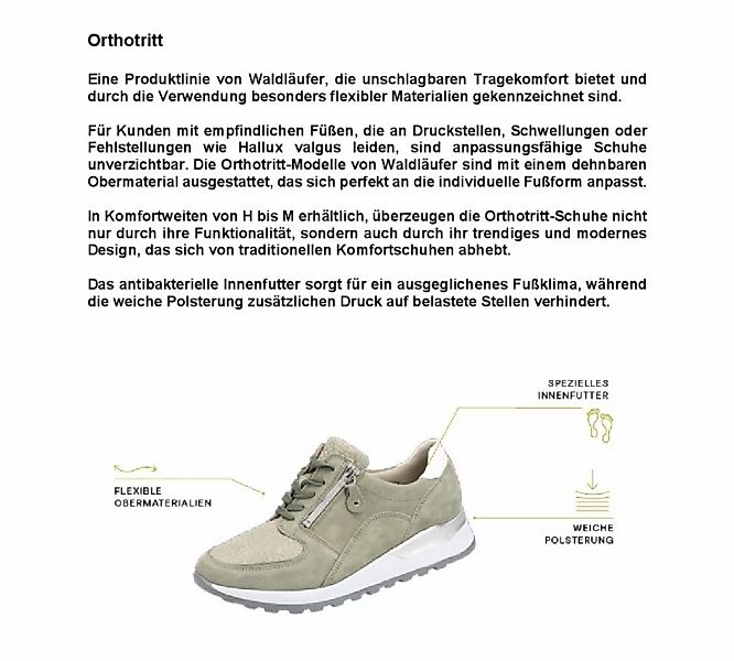 Waldläufer Sneaker "HAVY-Soft", Freizeitschuh, Halbschuh, Schnürschuh in Ko günstig online kaufen