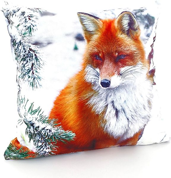 Weckbrodt Dekokissen Fuchs, Kissenhülle ohne Füllung, günstig online kaufen