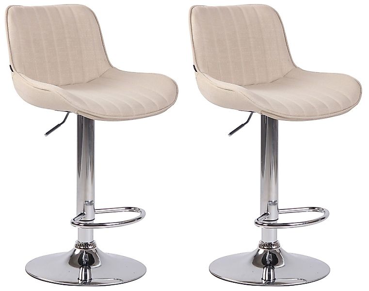CLP Barhocker Lentini Stoff (2er Set, günstig online kaufen