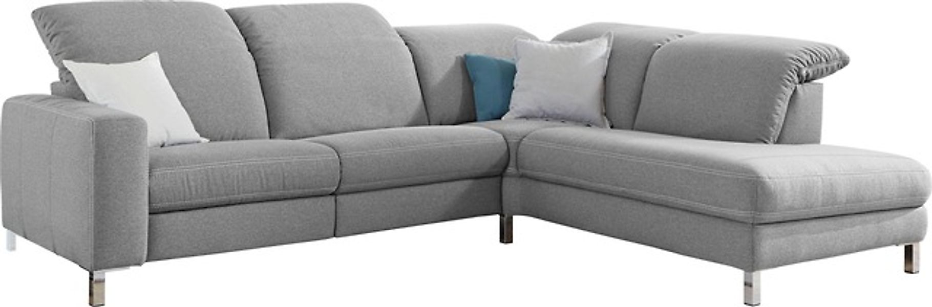 3C Candy Ecksofa »Homely bequem und komfortabel, mit verstellbaren Kopfteil günstig online kaufen