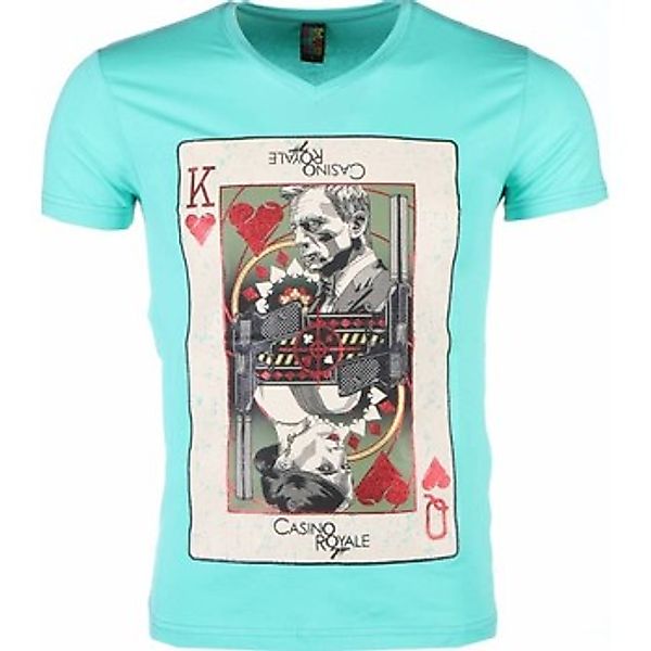 Local Fanatic  T-Shirt James Bond Casino Royale Print Grun günstig online kaufen