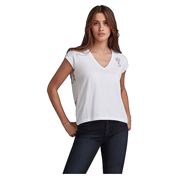 G-star Backprint Loose Top T-shirt S White günstig online kaufen