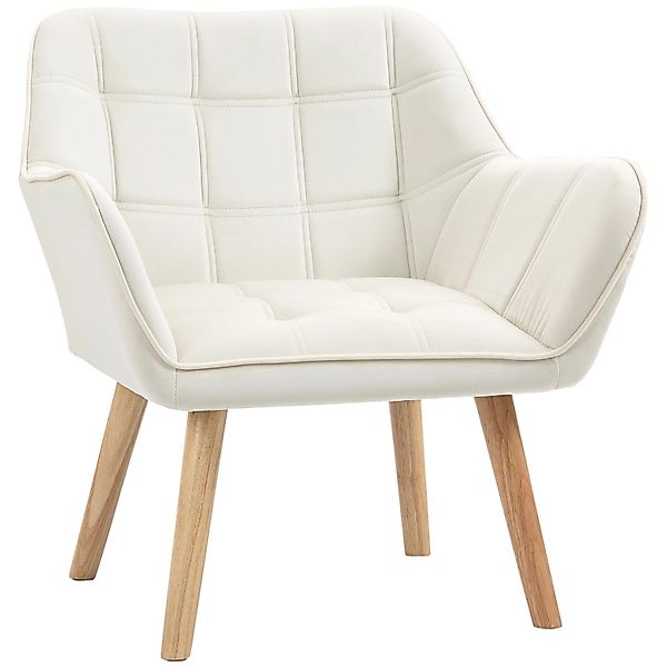 HOMCOM Loungesessel mit Samt Erhöhte Beine 67 x 61,5 x 71 cm günstig online kaufen