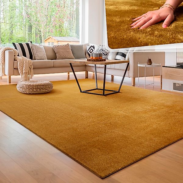 Paco Home Teppich "Cadiz 630" rechteckig 14 mm Höhe Uni-Farben, besonders w günstig online kaufen