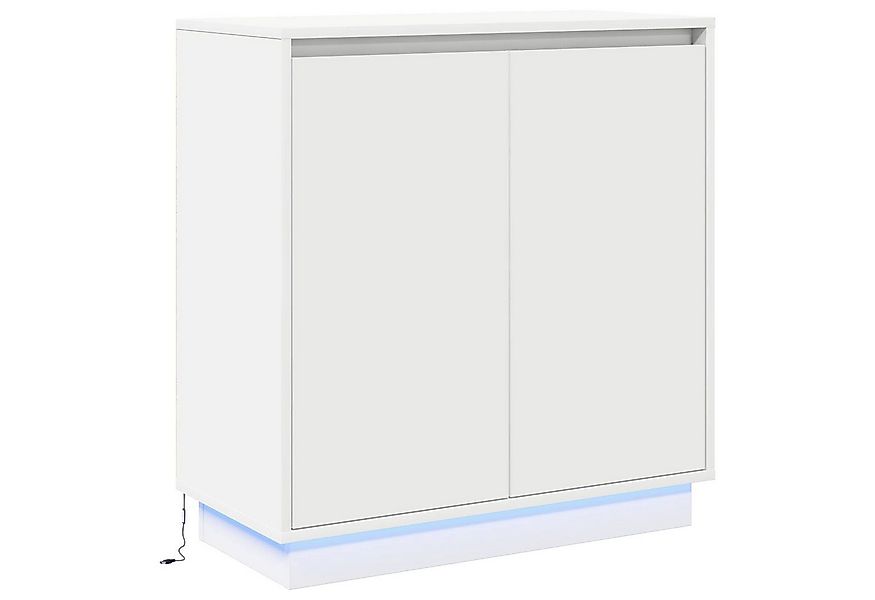 vidaXL Badezimmerspiegelschrank LED-Sideboard mit Regal Weiß 71 x 34,5 x 75 günstig online kaufen