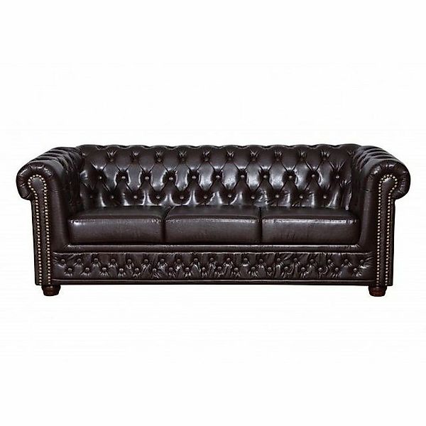 JVmoebel Sofa Braune Chesterfield Sofagarnitur Polster Design 3+2 Set Neu, günstig online kaufen