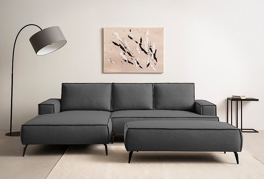 Home affaire Sitzgruppe TVINNU, Polsterecke L-Form, Schlaffunktion, mit Hoc günstig online kaufen