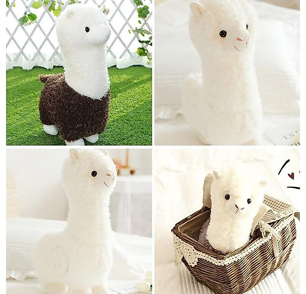 HAUSS SPOLE Kuscheltier Alpaka Plüschtier Kissen Plüschfigur PP-Baumwolle E günstig online kaufen