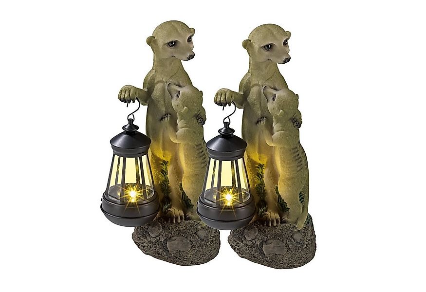 EASYmaxx LED Dekofigur, Solar-Leuchte Erdmännchen 2er Set günstig online kaufen